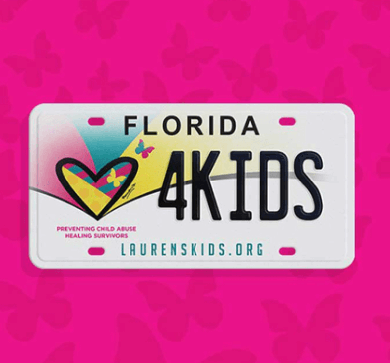 4Kids License Plate